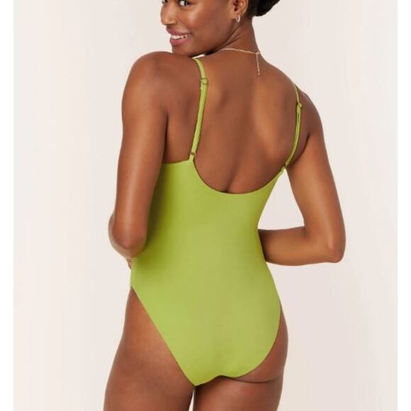 NWT Andie The Milos One Piece Swimsuit Avocado Green Women's Size M - Picture 2 of 7